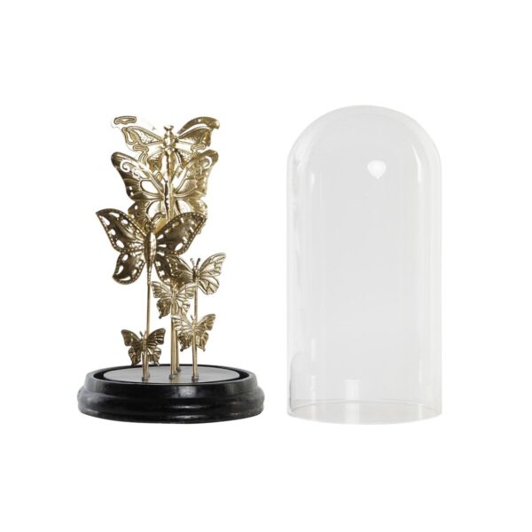 Decorative Figure DKD Home Decor Crystal Black Golden Metal Butterflies (18,5 x 18,5 x 32,5 cm) - Image 2