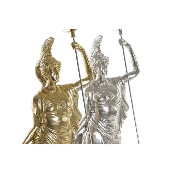 Decorative Figure DKD Home Decor 16,5 x 10,5 x 50 cm Silver Golden Neoclassical (2 Units) - Image 3