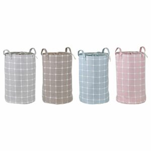 Decorative box DKD Home Decor 35 x 35 x 55 cm Polyester Eva Rubber (4 Pieces)