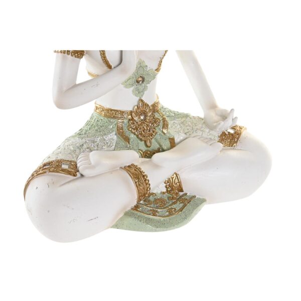 Decorative Figure DKD Home Decor 20,5 x 10,5 x 28,5 cm Brown Buddha White Oriental (4 Pieces) - Image 2