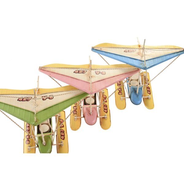 Decorative Figure DKD Home Decor 32,5 x 20,5 x 24 cm Blue Pink Green Vintage (3 Pieces) - Image 3