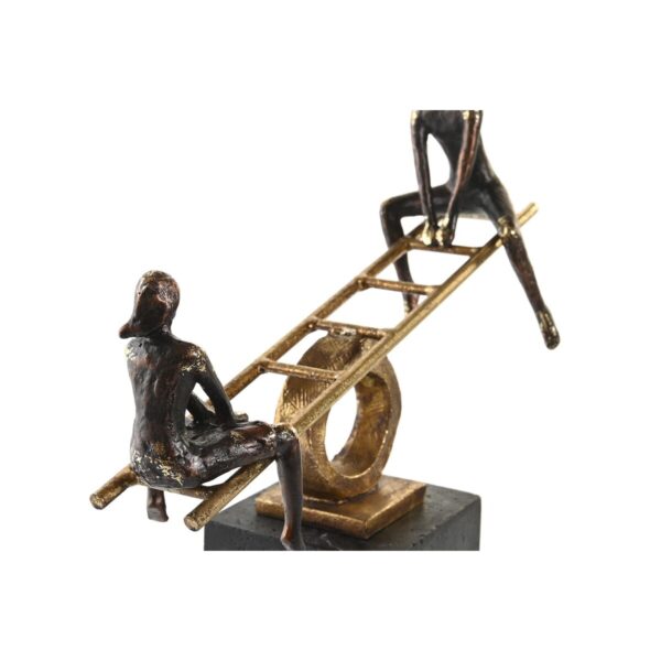 Decorative Figure DKD Home Decor Black Golden Metal Resin Persons Modern (27 x 9 x 27,5 cm) - Image 2