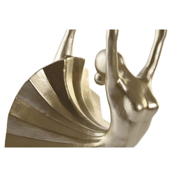 Decorative Figure DKD Home Decor Black Golden Resin Modern (20 x 16 x 33,5 cm) - Image 2