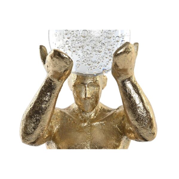 Decorative Figure DKD Home Decor Black Golden Resin Men Modern (17 x 16 x 31,5 cm) - Image 2