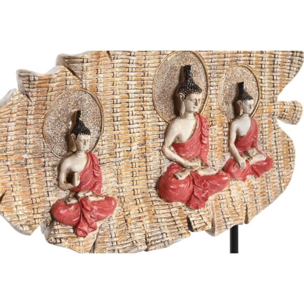 Decorative Figure DKD Home Decor 38 x 6 x 29,5 cm Red Buddha Green Oriental (2 Units) - Image 3