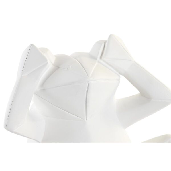 Decorative Figure DKD Home Decor 18,5 x 13 x 17,8 cm White Frog (3 Units) - Image 2