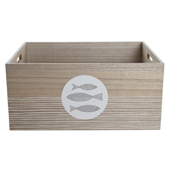 Decorative box DKD Home Decor Natural MDF Wood Spirals Mediterranean 50 x 40 x 22,5 cm - Image 4