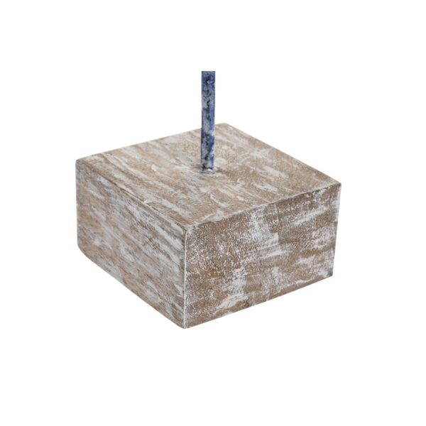 Decorative Figure DKD Home Decor Blue Resin Mango wood (37 x 11 x 39 cm) - Image 2