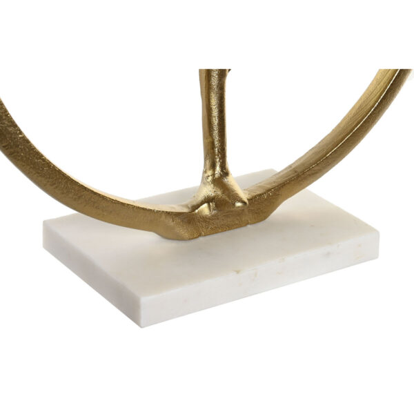 Decorative Figure DKD Home Decor 33 x 11 x 35,5 cm 36 x 10 x 36 cm Golden White Yoga (2 Units) - Image 2
