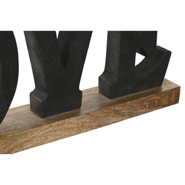 Decorative Figure DKD Home Decor Black Brown 40 x 5 x 15 cm (2 Units) - Image 2