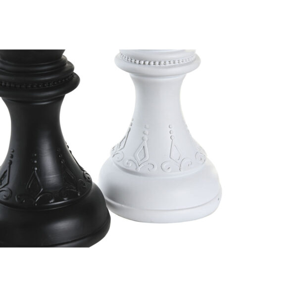 Decorative Figure DKD Home Decor White Black Chess Pieces 12 x 12 x 25,5 cm (4 Units) - Image 2