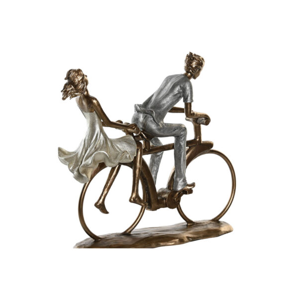 Decorative Figure DKD Home Decor 27 x 9,5 x 23 cm Pink Golden White (2 Units) - Image 3