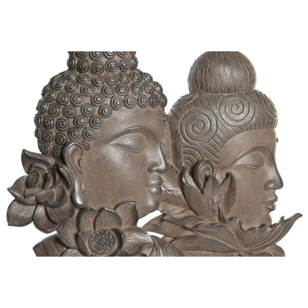 Decorative Figure DKD Home Decor 23 x 8 x 42 cm Black Brown Buddha Oriental (2 Units) - Image 2