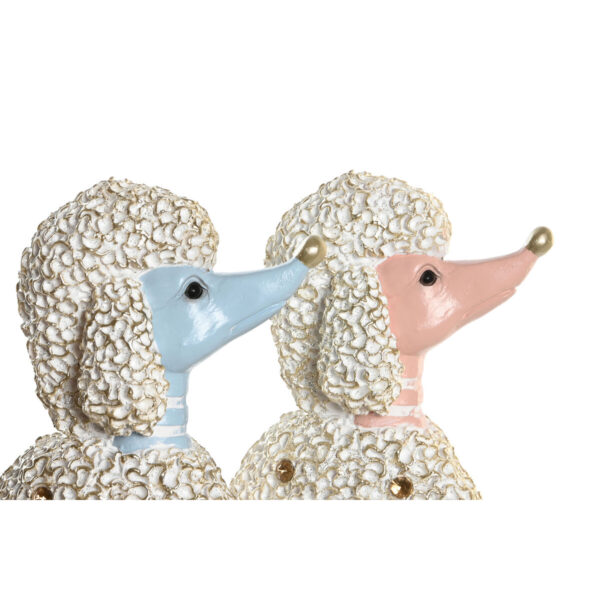 Decorative Figure DKD Home Decor 18 x 10 x 30,5 cm Scandi Blue Pink (2 Units) - Image 3