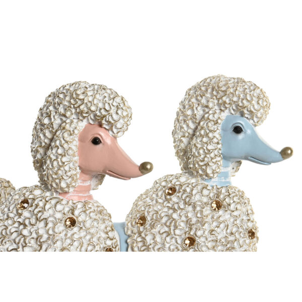 Decorative Figure DKD Home Decor Scandi 25 x 8 x 27,5 cm Blue Pink (2 Units) - Image 3
