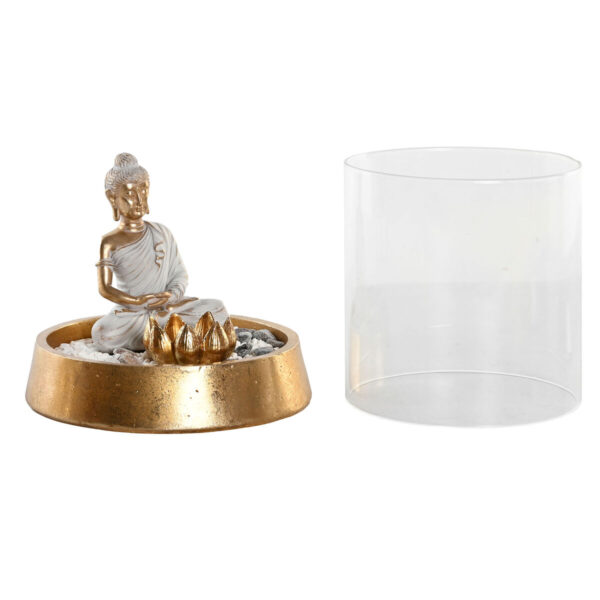 Decorative Figure DKD Home Decor Silver Golden Oriental 16 x 16 x 18 cm (2 Units) - Image 3