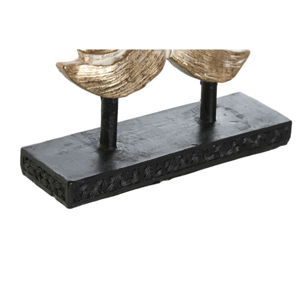 Decorative Figure DKD Home Decor 14,5 x 4 x 18,5 cm Blue Turquoise Tropical Lizard Stripped (2 Units) - Image 2