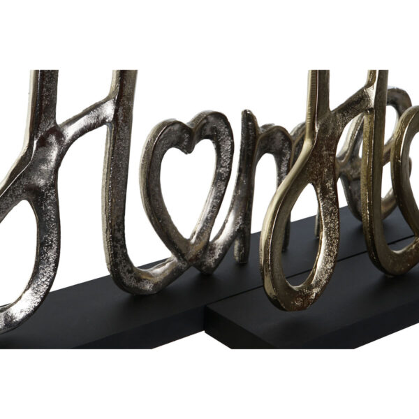 Decorative Figure DKD Home Decor Black Golden Silver Urban 46 x 8 x 29 cm (2 Units) - Image 2