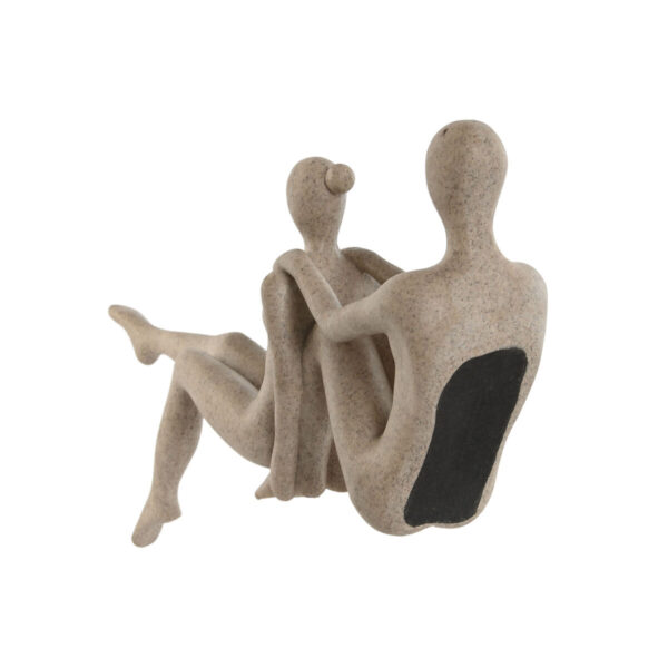 Decorative Figure Home ESPRIT Beige Yoga 20 x 10 x 50 cm - Image 3
