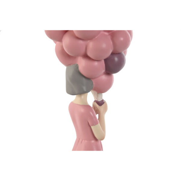 Decorative Figure Home ESPRIT Pink Light mauve chica 11 x 11,7 x 32 cm - Image 2
