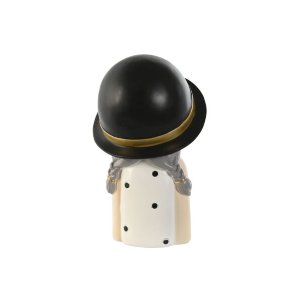 Decorative Figure Home ESPRIT White Black 15 x 18 x 26 cm (2 Units) - Image 3