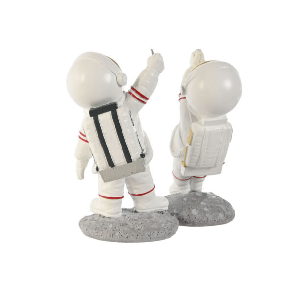 Decorative Figure Home ESPRIT White Golden Astronaut 10,5 x 10,5 x 25 cm (4 Units) - Image 2