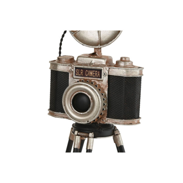 Decorative Figure Home ESPRIT Black Silver Camera Vintage 15 x 17 x 37 cm - Image 2