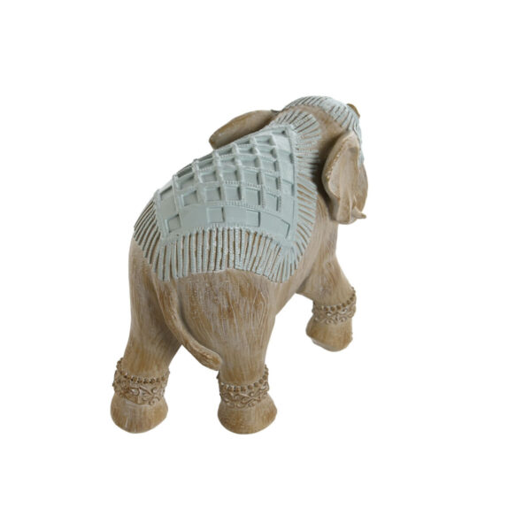 Decorative Figure Home ESPRIT White Green Turquoise Elephant Colonial 21,5 x 8,5 x 16 cm (3 Units) - Image 2