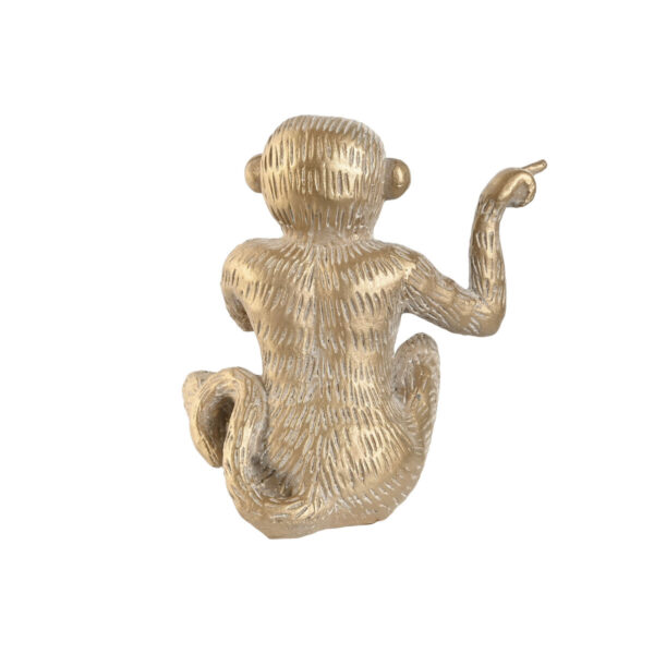 Decorative Figure Home ESPRIT Golden Monkey Tropical 14 x 10 x 14 cm (3 Units) - Image 3