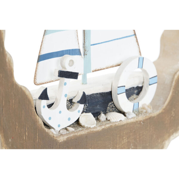 Decorative Figure Home ESPRIT Blue White Red Natural 20 x 2,5 x 20 cm (2 Units) - Image 3
