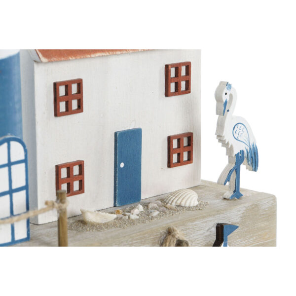 Decorative Figure Home ESPRIT Blue Red Multicolour 17 x 8,5 x 30 cm (2 Units) - Image 2