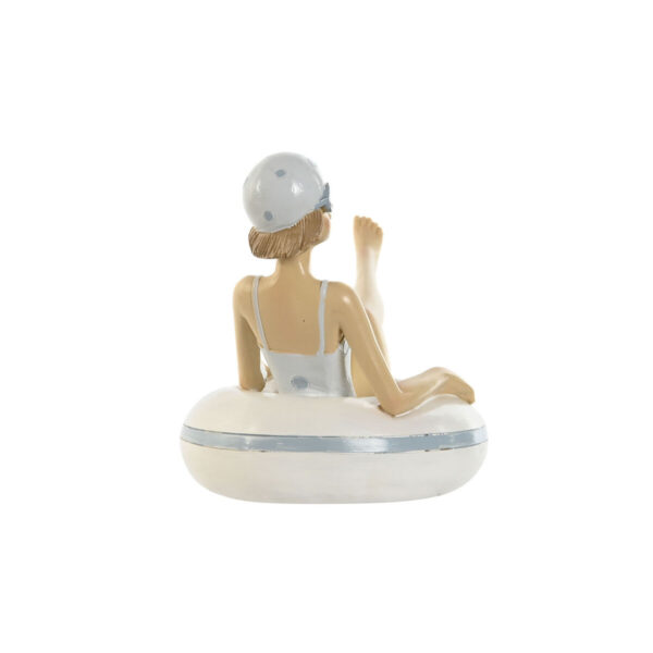 Decorative Figure Home ESPRIT White Sky blue Mediterranean 17,5 x 10 x 10,5 cm (2 Units) - Image 3