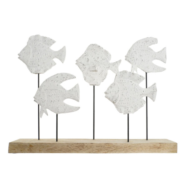 Decorative Figure Home ESPRIT White Natural Spirals Mediterranean 51 x 7,5 x 36 cm - Image 4