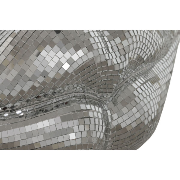 Decorative Figure Home ESPRIT Silver Lips 33 x 11 x 14 cm - Image 3