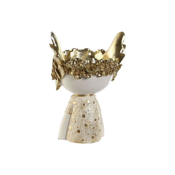 Decorative Figure Home ESPRIT White Golden 18 x 14 x 25 cm - Image 4