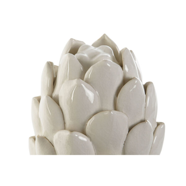 Decorative Figure Home ESPRIT White Pineapple 11 x 11 x 26 cm 11 x 11 x 28 cm - Image 2