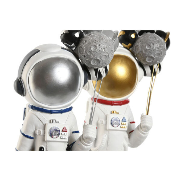 Decorative Figure Home ESPRIT Blue White Red Lady Astronaut 16 x 12 x 41 cm (2 Units) - Image 2