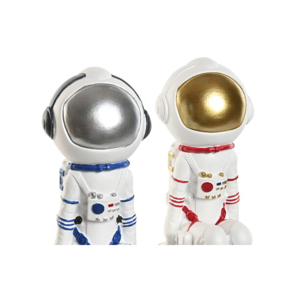 Decorative Figure Home ESPRIT Blue White Red Silver Lady Astronaut 11 x 7 x 24 cm (2 Units) - Image 2