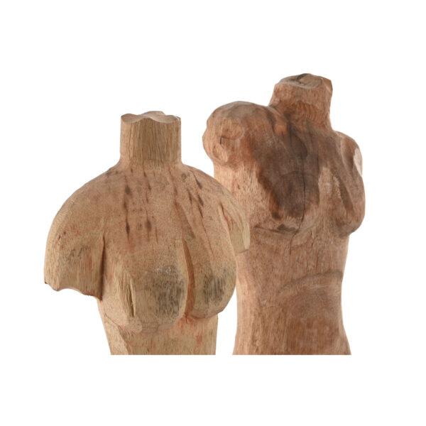 Decorative Figure Home ESPRIT Brown Black Lady Men 13 x 9 x 40 cm (2 Units) - Image 2