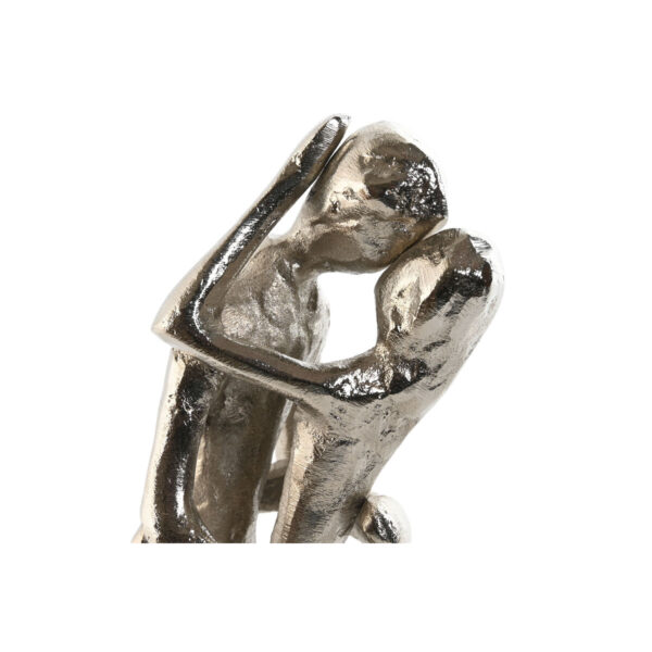 Decorative Figure Home ESPRIT Black Silver Pair 14 x 10 x 29 cm - Image 2