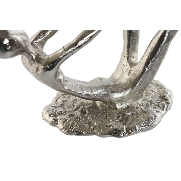 Decorative Figure Home ESPRIT Silver 25 x 8 x 14 cm (2 Units) - Image 3