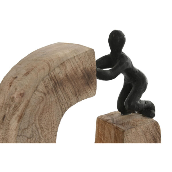 Decorative Figure Home ESPRIT Brown Black 20 x 7 x 19 cm (3 Units) - Image 3