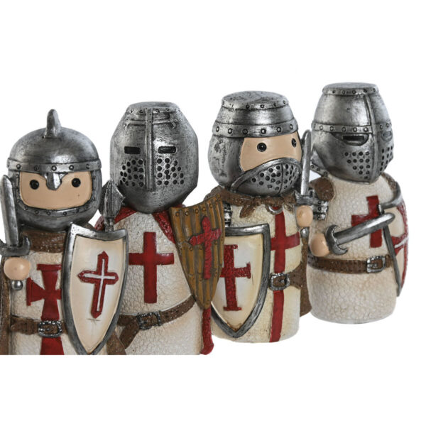 Decorative Figure Home ESPRIT White Grey 5 x 4 x 10 cm (4 Units) - Image 2