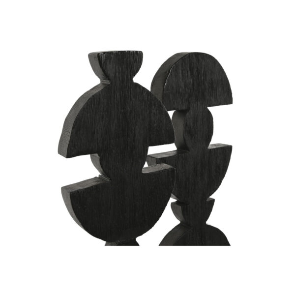 Decorative Figure Home ESPRIT Brown Black Abstract Modern 15 x 9 x 64 cm (2 Units) - Image 2