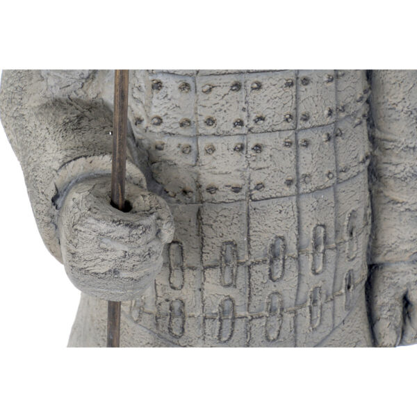 Decorative Figure Home ESPRIT Grey Oriental Warrior 37 x 36 x 120 cm - Image 3
