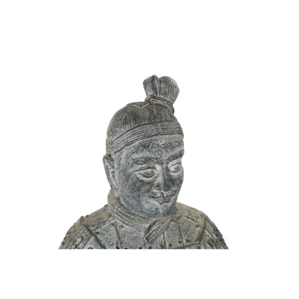 Decorative Figure Home ESPRIT Light grey Oriental Warrior 39 x 35 x 78 cm 33 x 34 x 76 cm - Image 2