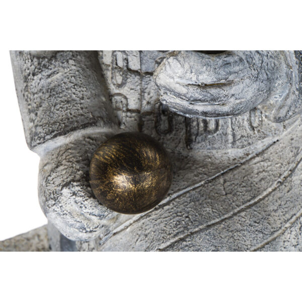 Decorative Figure Home ESPRIT Light grey Oriental Warrior 39 x 35 x 78 cm 33 x 34 x 76 cm - Image 3