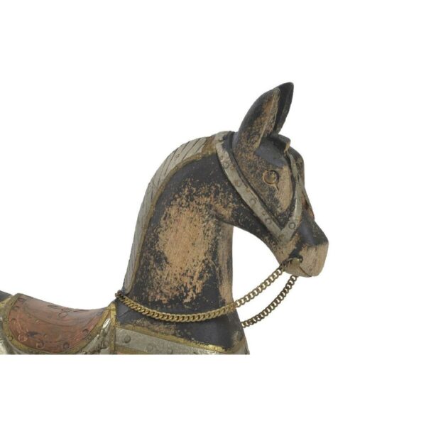 Decorative Figure Home ESPRIT Brown Black Grey Natural Horse 41 x 12 x 49 cm - Image 2