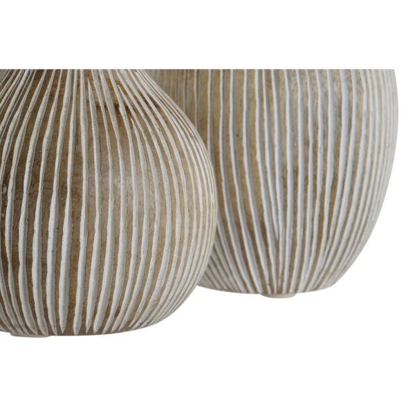 Decorative Figure Home ESPRIT White Fruit 12 x 12 x 23 cm (2 Units) - Image 3
