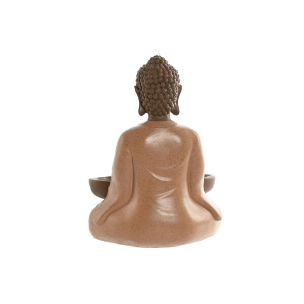 Decorative Figure Home ESPRIT Orange Coral Lime Resin Buddha Oriental 19,5 x 16 x 25,5 cm (3 Units) - Image 3
